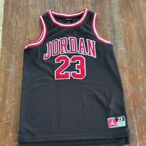 Jordan Black Jersey with Red and White Trim
